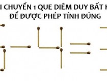 Di chuyển một que diêm để được phép tính đúng: 6 - 4 = 2,đố vui IQ,đố vui iq có đáp án,đố vui hình ảnh