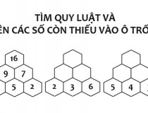 Tìm quy luật và điền các số còn thiếu vào ô trống?,đố vui IQ,đố vui iq có đáp án,đố vui hình ảnh