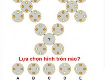 Lựa chọn hình tròn phù hợp trong dấu ?,đố vui IQ,đố vui iq có đáp án,đố vui hình ảnh