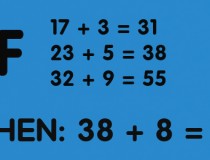 Tìm quy luật và điền số còn thiếu vào dấu ? Nếu 17 + 3 = 31, 23 + 5 = 38, 32 + 9 = 55, Thì 38 + 8 = ?,đố vui IQ,đố vui iq có đáp án,đố vui hình ảnh