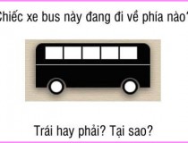 Chiếc xe bus đang đi về phía nào? Tại sao,đố vui IQ,đố vui iq có đáp án,đố vui hình ảnh