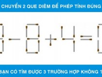 Di chuyển 2 que diêm bất kỳ để phép tính có kết quả đúng,đố vui IQ,đố vui iq có đáp án,đố vui hình ảnh