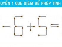 Di chuyển một que diêm duy nhất để phép tính có kết quả đúng,đố vui IQ,đố vui iq có đáp án,đố vui hình ảnh