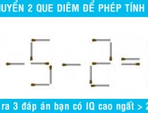 Di chuyển 2 que diêm để phép tính 4 - 5 - 2 = 9 có kết quả đúng,đố vui IQ,đố vui iq có đáp án,đố vui hình ảnh