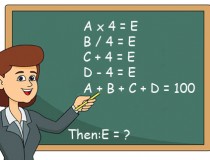 Nếu A x 4 = E, B / 4 = E, C + 4 = E, D - 4 = E, A + B + C + D = 100. Thì E = ?,đố vui IQ,đố vui iq có đáp án,đố vui hình ảnh