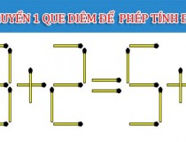 Di chuyển 1 que diêm để phép tính 9 + 2 = 5 + 1 có kết quả đúng,đố vui IQ,đố vui iq có đáp án,đố vui hình ảnh