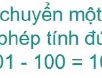 Di chuyển một số để phép tính 101 - 100 = 100 có kết quả đúng,đố vui IQ,đố vui iq có đáp án,đố vui hình ảnh