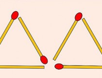 Có 6 que diêm xếp thành 2 hình tam giác. Bạn hãy di chuyển 2 que diêm để tạo thành 4 hình tam giác?,đố vui IQ,đố vui iq có đáp án,đố vui hình ảnh