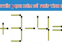 Di chuyển 2 que diêm để phép tính 1 + 3 - 4 = 1 có kết quả đúng,đố vui IQ,đố vui iq có đáp án,đố vui hình ảnh