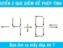 Di chuyển 2 que diêm để phép tính đúng? 2 - 4 + 8 = 1,đố vui IQ,đố vui iq có đáp án,đố vui hình ảnh