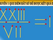 Chỉ được di chuyển 1 que diêm bất kỳ để phép tính từ sai trở thành đúng dường như là Nhiệm vụ bất khả thi của rất nhiều người, còn bạn?,đố vui IQ,đố vui iq có đáp án,đố vui hình ảnh