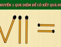 Di chuyển 1 que diêm để VII = I có kết quả đúng,đố vui IQ,đố vui iq có đáp án,đố vui hình ảnh