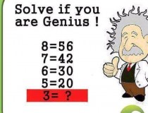 Nếu 8 = 56, 7 = 42, 6 = 30, 5 = 20, Thì 3 = ?,đố vui IQ,đố vui iq có đáp án,đố vui hình ảnh