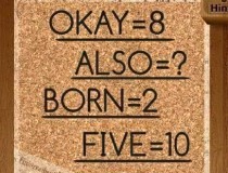 Okay = 8, Also = ?, Born = 2, Five = 10,đố vui IQ,đố vui iq có đáp án,đố vui hình ảnh