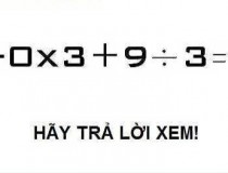 Tìm kết quả chính xác cho phép tính: 5 - 0 x 3 + 9 : 3 = ?,đố vui IQ,đố vui iq có đáp án,đố vui hình ảnh