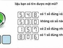 Tìm mật mã để mở khóa,đố vui IQ,đố vui iq có đáp án,đố vui hình ảnh