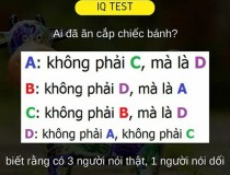 Ai đã ăn cắp chiếc bánh?,đố vui IQ,đố vui iq có đáp án,đố vui hình ảnh