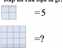 4 ô vuông = 5, vậy 16 ô vuông bằng bao nhiêu?,đố vui IQ,đố vui iq có đáp án,đố vui hình ảnh