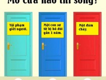 Mở cửa nào thì sống?,đố vui IQ,đố vui iq có đáp án,đố vui hình ảnh