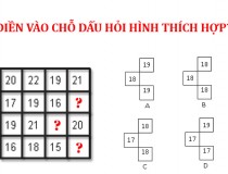 Điền vào chỗ dấu hỏi hình thích hợp,đố vui IQ,đố vui iq có đáp án,đố vui hình ảnh