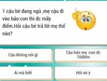 Một cậu bé đang ngủ, mẹ cậu đi vào bảo: Con thi được mấy điểm. Hỏi cậu bé trả lời mẹ thế nào?,đố vui IQ,đố vui iq có đáp án,đố vui hình ảnh