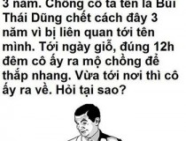 Ở làng nọ có một người phụ nữ tên Điệp Liên Tú góa chồng đã 3 năm,đố vui IQ,đố vui iq có đáp án,đố vui hình ảnh