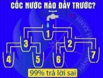 Cốc nào đầy nước đầu tiên?,đố vui IQ,đố vui iq có đáp án,đố vui hình ảnh