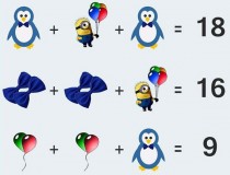 Tìm đáp án câu toán đố sau?,đố vui IQ,đố vui iq có đáp án,đố vui hình ảnh