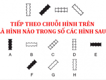 Tiếp theo chuỗi hình trên là hình nào trong số các hình sau?,đố vui IQ,đố vui iq có đáp án,đố vui hình ảnh