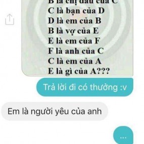 cách trả lời câu hỏi hack não của crush :))