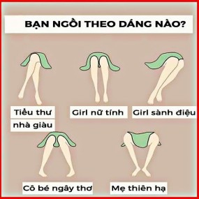 Dáng ngồi nào hợp với bạn nhỉ...???