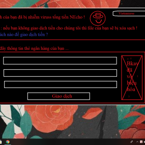 Bị nhiễm viruss do chính tui tạo ra