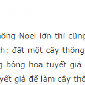 chuẩn bị giáng sinh