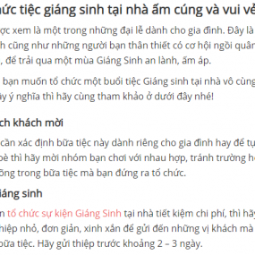 chuẩn bị giáng sinh