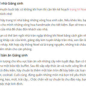 chuẩn bị giáng sinh