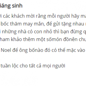 chuẩn bị giáng sinh