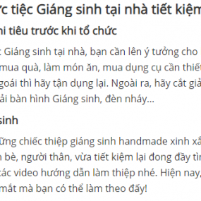 chuẩn bị giáng sinh