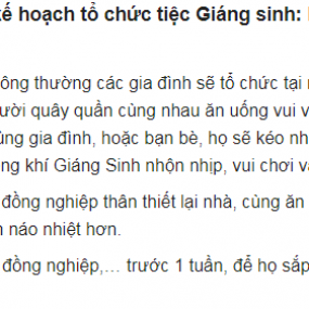 chuẩn bị giáng sinh