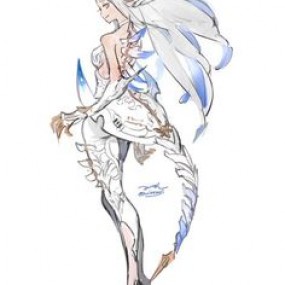 Anime girl white hair :))