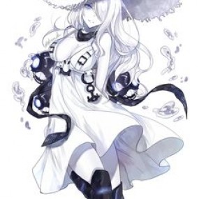 Anime girl white hair :))