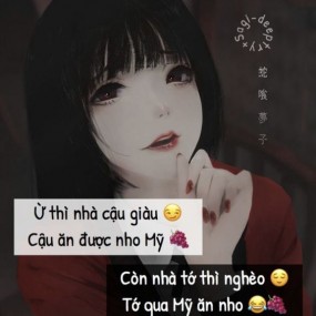 Hãy nói 1 câu thể hiện độ giàu có của nhà bn! ( Ko cần phải là sự thật nhoa :) )