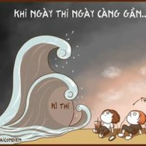 sắp thi rồi lo học đê