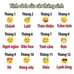 Các bn sinh tháng mấy vậy nhớ commet nhé