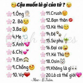 cậu muốn là j của tớ