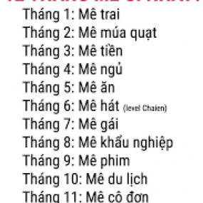 cs ai mê zai giống tui ko ,tui tháng 1 nek