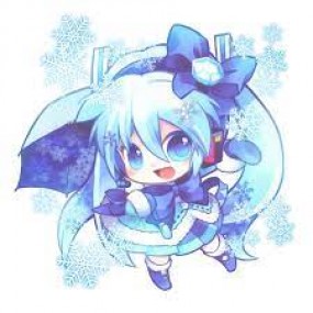 Chibi tóc xanh siêu đáng yêu :33