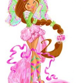 Flora Winx Club All Magic Costum