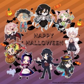 chúc mọi người đi chơi Halloween vui vẻ cùng thanh gươm diệt quỷ nhé ( Mui đăng trước vì 30/10 mui đây phải học thêm hì hì )