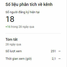 my achievements in my youtube channel =)) [thanh tuu mik cay do =))]