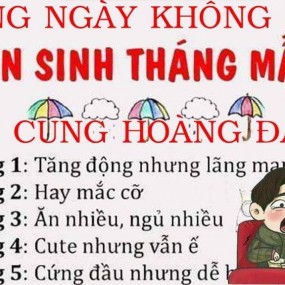 CÁc bạn cung nào tháng mấy?(Mấy cái kia ko ảnh nên đăng lại!)